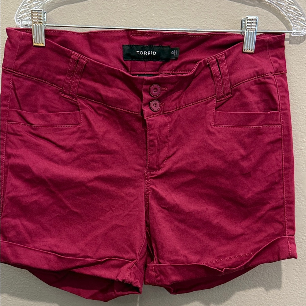 Torrid High Deep Pink Shorts
